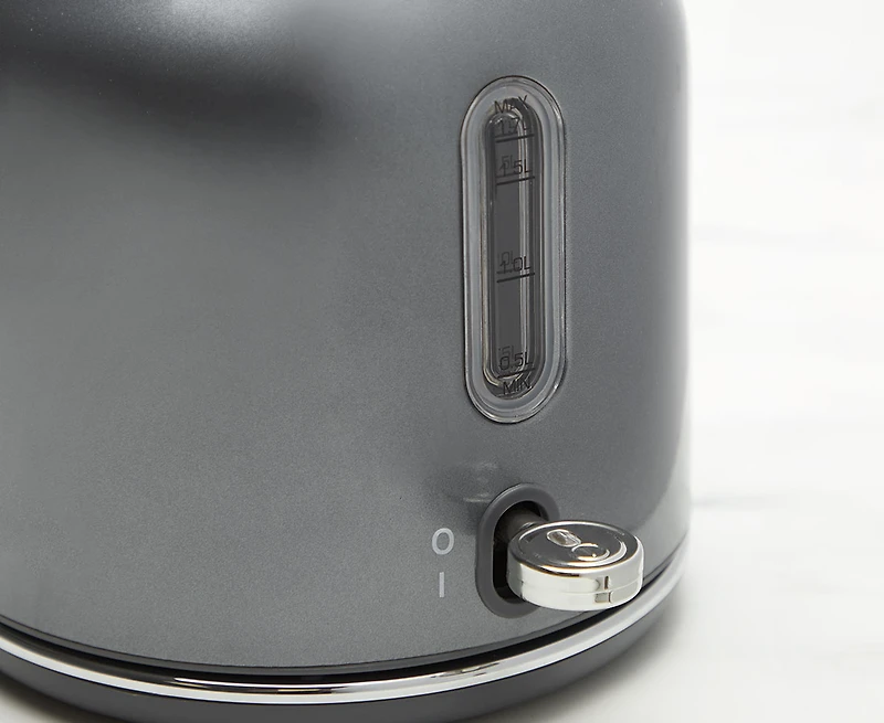 Bouilloire électrique Rétro thinkkitchen 1,7 L,  gris foncé