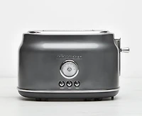thinkkitchen Retro 2-Slice Toaster, Charcoal
