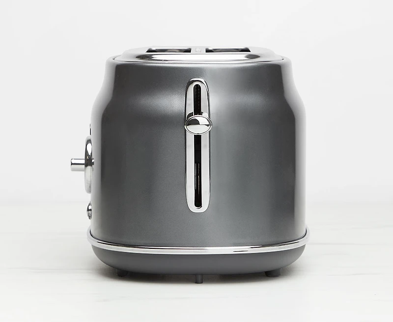 thinkkitchen Retro 2-Slice Toaster, Charcoal