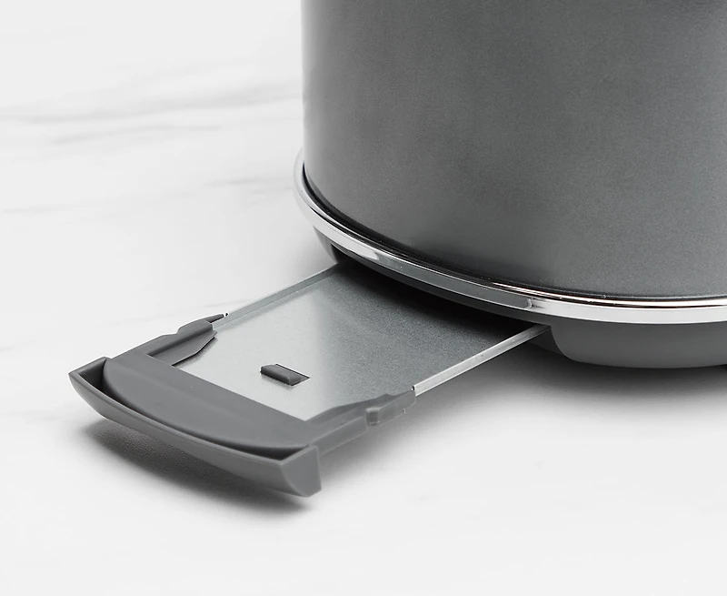 thinkkitchen Retro 2-Slice Toaster, Charcoal