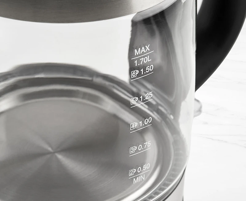 Bouilloire Blaze thinkkitchen, noir et argent, 1,7 L