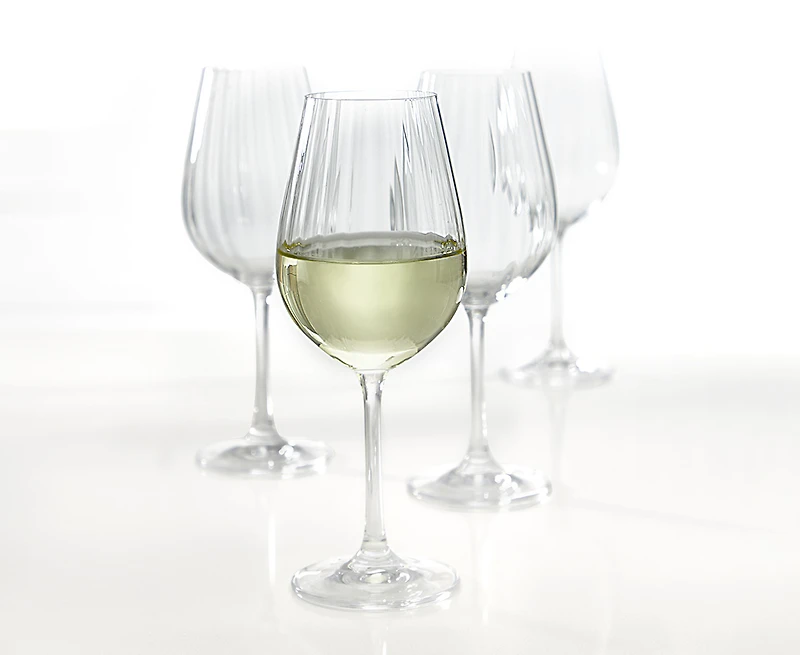 Waterfall White Wine Glasses, 400 ml, Set of 4