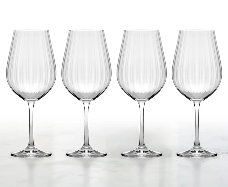 Waterfall Red Wine Glasses, 520 ml, Set of 4