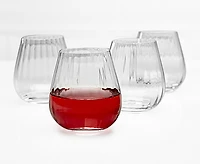 Waterfall Stemless Glasses, 380 ml, Set of 4
