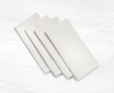 Manoir Napkins, Set of 4, Off-White