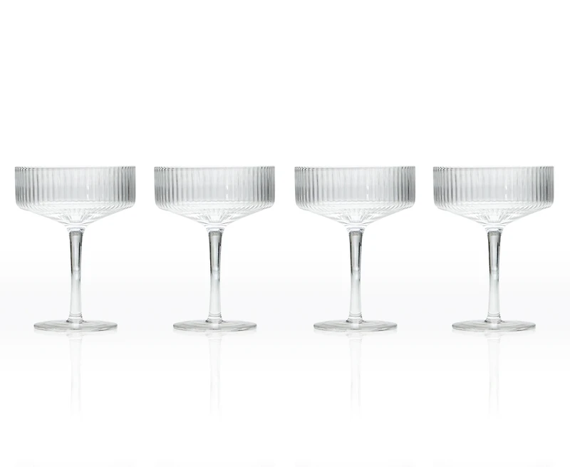 Verres à cocktail coupe Palais, Ens. de 4, transparent