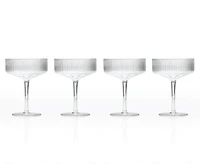 Verres à cocktail coupe Palais, Ens. de 4, transparent