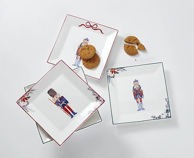 Nutcracker Plates, Set of 4