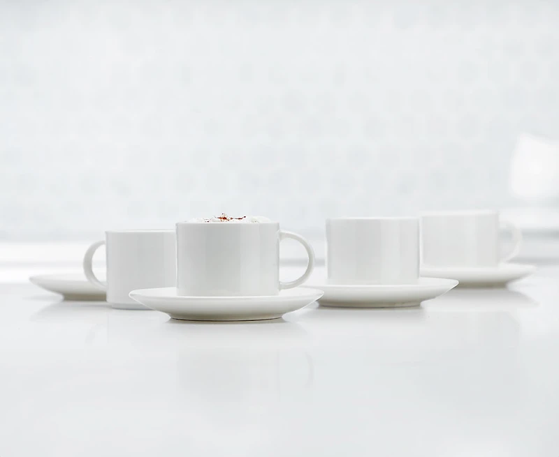 Set de tasses et soucoupes Everyday, 7 oz - Set de 4