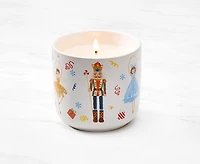 Nutcracker Candle with Ceramic Cup