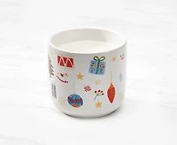 Holiday Candle with Ceramic Cup