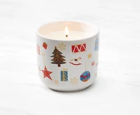 Holiday Candle with Ceramic Cup