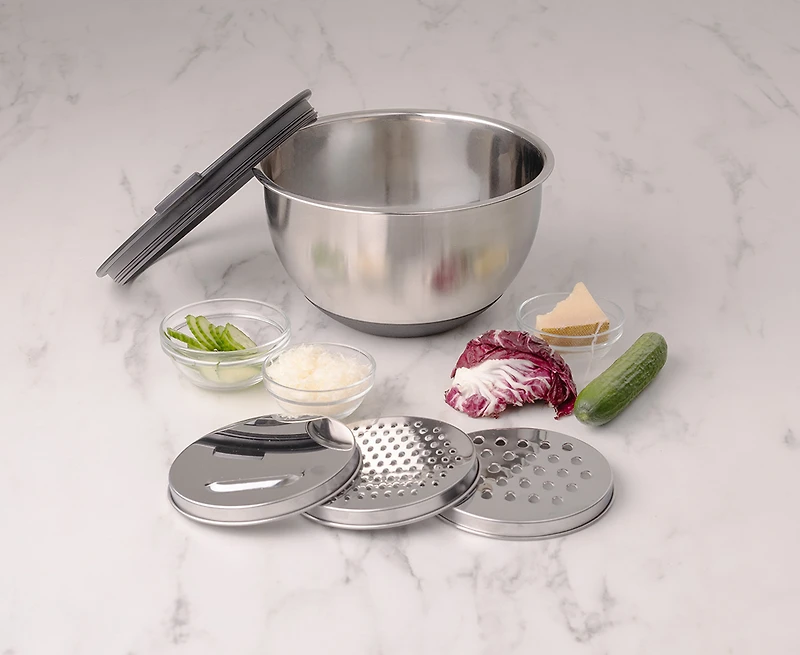 thinkkitchen All in One Mixing Bowl and Grater, 2.8 L