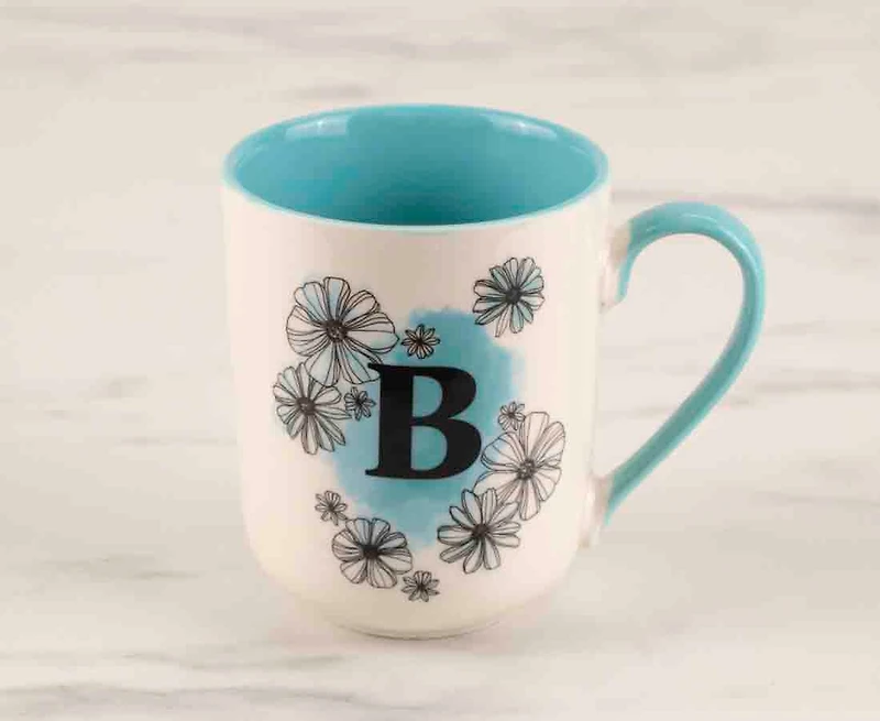 Tasse Monogramme 'B', Coquelicot, 480 ml