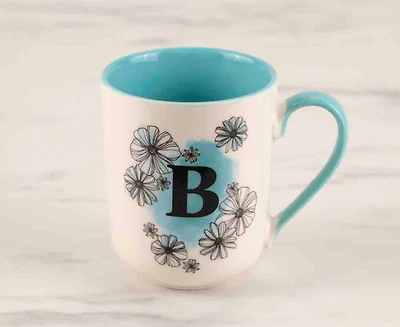 Tasse Monogramme 'B', Coquelicot, 480 ml