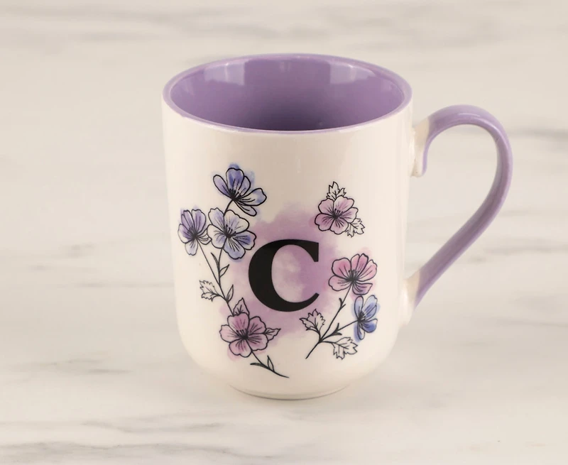 Tasse Monogram 'C', Violet, 480 ml