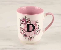 Tasse 'D' monogrammée, houx, 480 ml