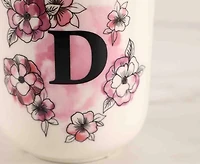 Tasse 'D' monogrammée, houx, 480 ml