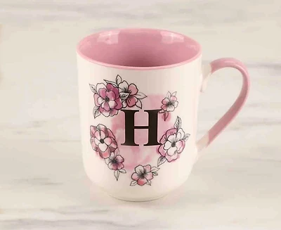 Monogram 'H' Mug, Holly, 480 ml