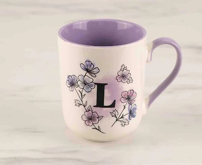 Tasse Monogram 'L', Violet, 480 ml