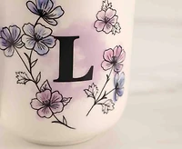 Tasse Monogram 'L', Violet, 480 ml