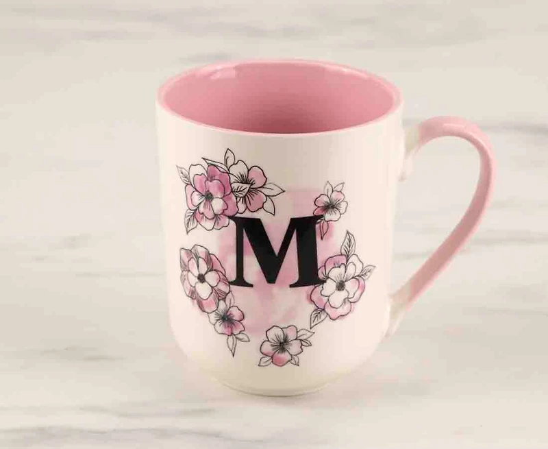 Tasse Monogram 'M', houx, 480 ml