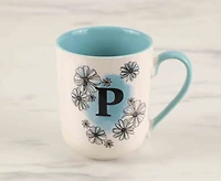 Tasse Monogramme 'P', Coquelicot, 480 ml