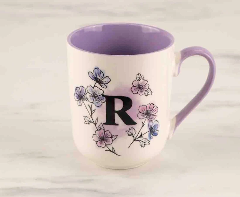 Tasse Monogramme 'R', Violet, 480 ml