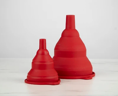 thinkkitchen S/2 Entonnoirs en silicone pliables