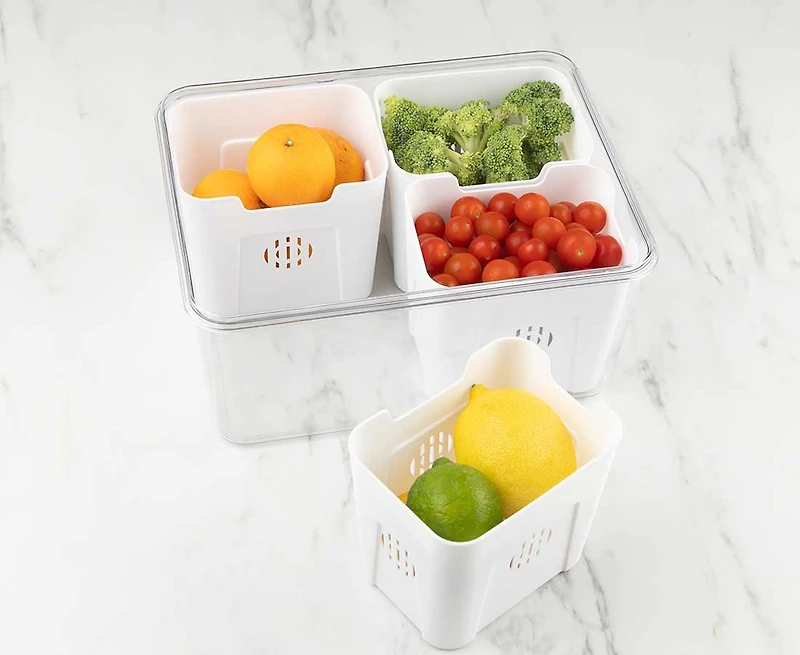 Snap&Store 4 compartiments hauts pour aliments