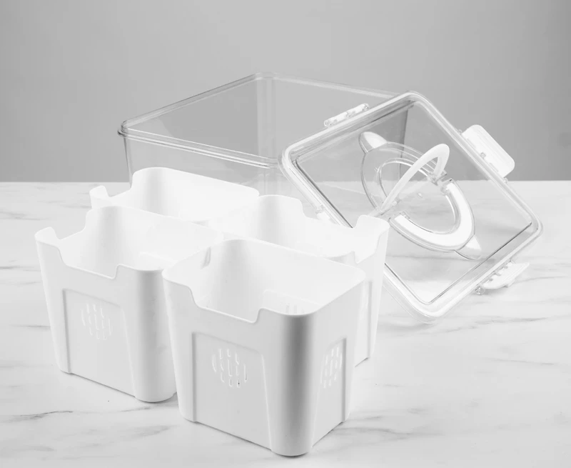 Snap&Store 4 compartiments hauts pour aliments