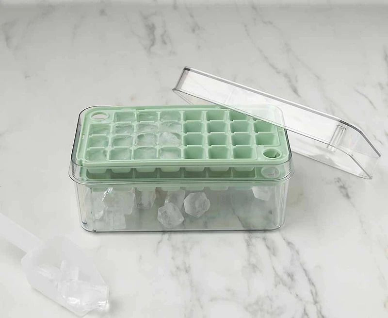 thinkkitchen Moule à glaçons à 2 couches Snap & Store
