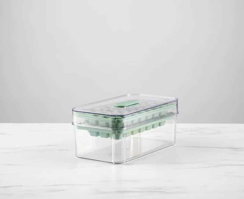 thinkkitchen Moule à glaçons à 2 couches Snap & Store