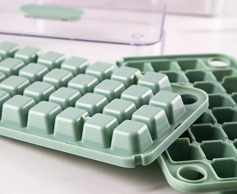 thinkkitchen Moule à glaçons à 2 couches Snap & Store