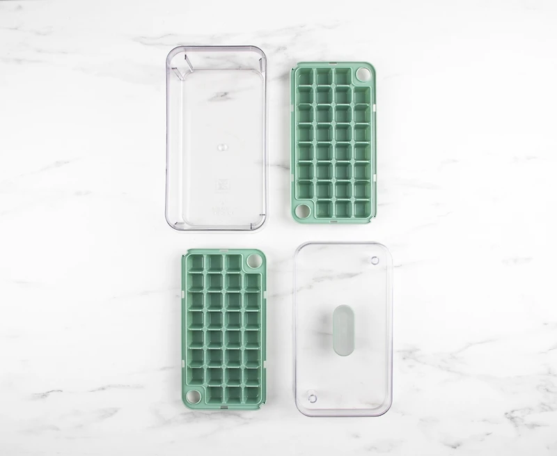 thinkkitchen Moule à glaçons à 2 couches Snap & Store