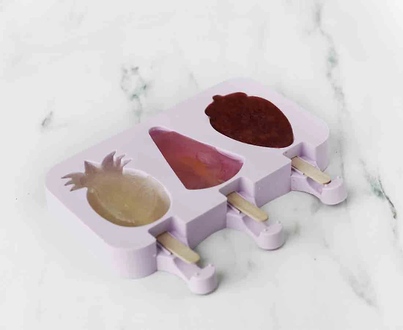 thinkkitchen Moule à glace en silicone, 3 formes