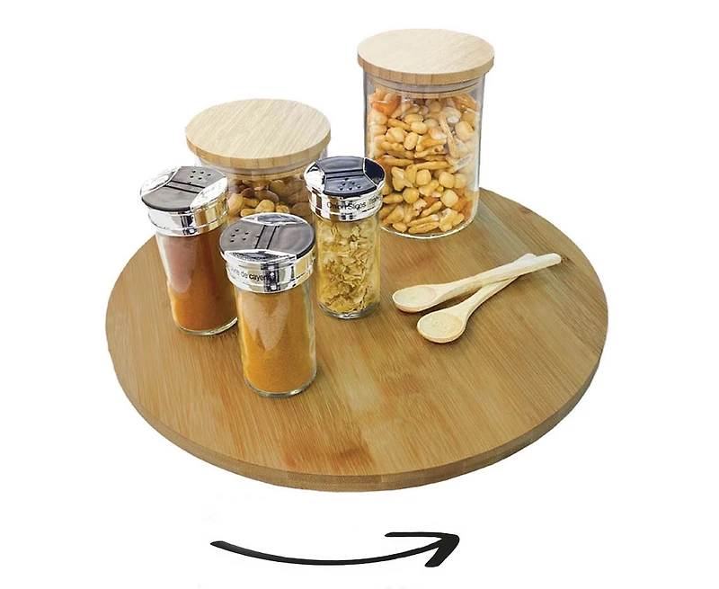 Plateau tournant Lazy Susan par JS Gourmet, 14 pouces
