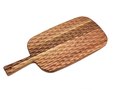 Planche à découper en bois d'acacia cannelé par JS Gourmet
