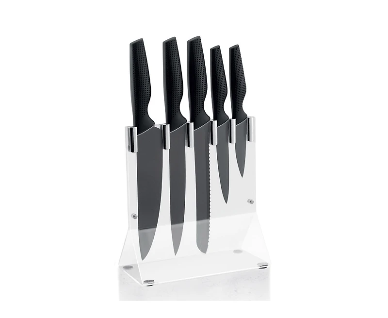 Ensemble de couteaux de cuisine avec support JS Gourmet, 6 pièces