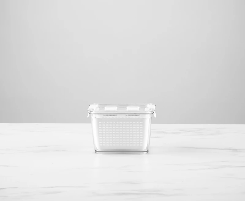 Fridge Container with Double-Layer Basket, 0.7 L