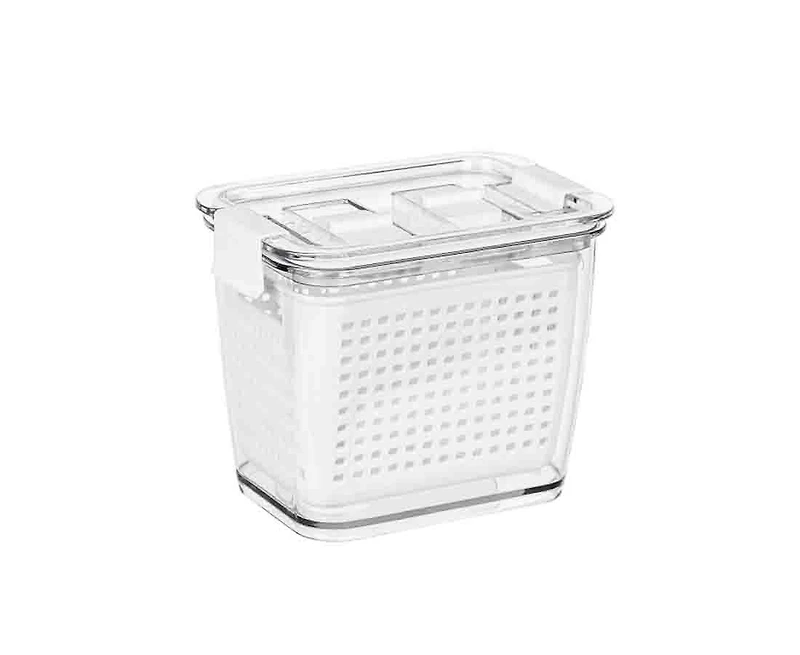 Fridge Container with Double-Layer Basket, 2 L