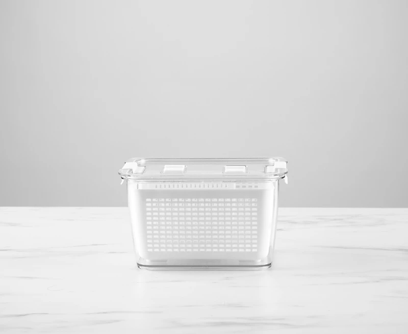 Fridge Container with Double-Layer Basket, 2 L