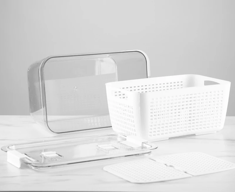 Fridge Container with Double-Layer Basket, 5.6 L