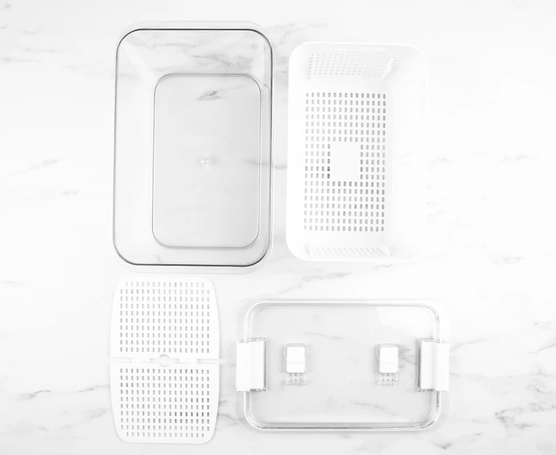 Fridge Container with Double-Layer Basket, 5.6 L