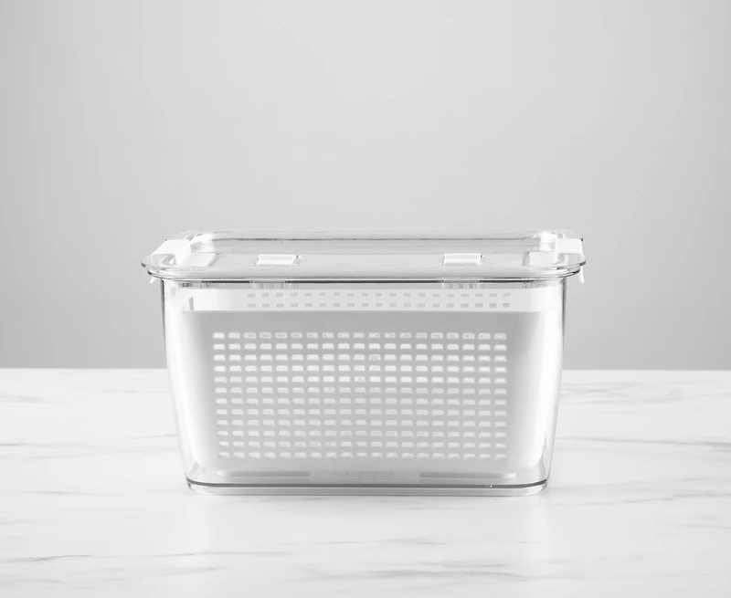 Fridge Container with Double-Layer Basket, 5.6 L