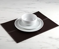 Set de table en simili-cuir 13 "x18" marron