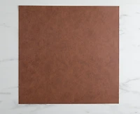 Set de table en simili-cuir 15x15 marron
