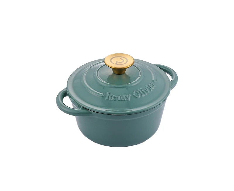 Remy Olivier Jasper Casserole en fonte avec couvercle, 1.8 L