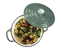 Remy Olivier Casserole en fonte Jasper avec couvercle, 4L