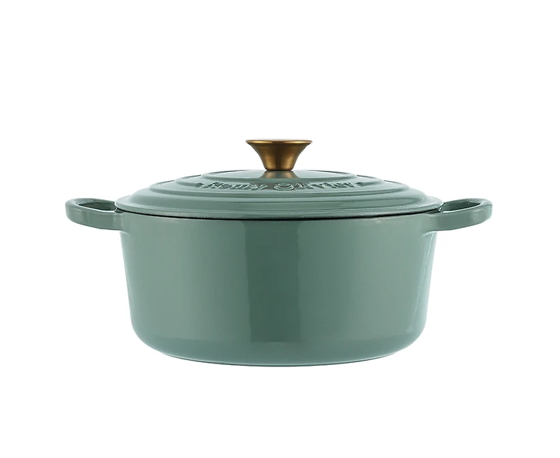 Remy Olivier Casserole en fonte Jasper avec couvercle, 4L